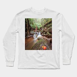 Waterfall in the Forest Long Sleeve T-Shirt